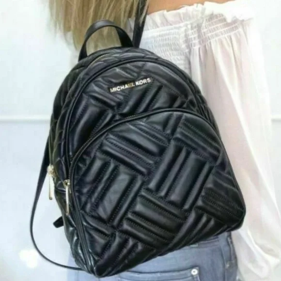 MICHAEL KORS Abbey Medium Quilted Leather Backpack - Picture 2 of 13